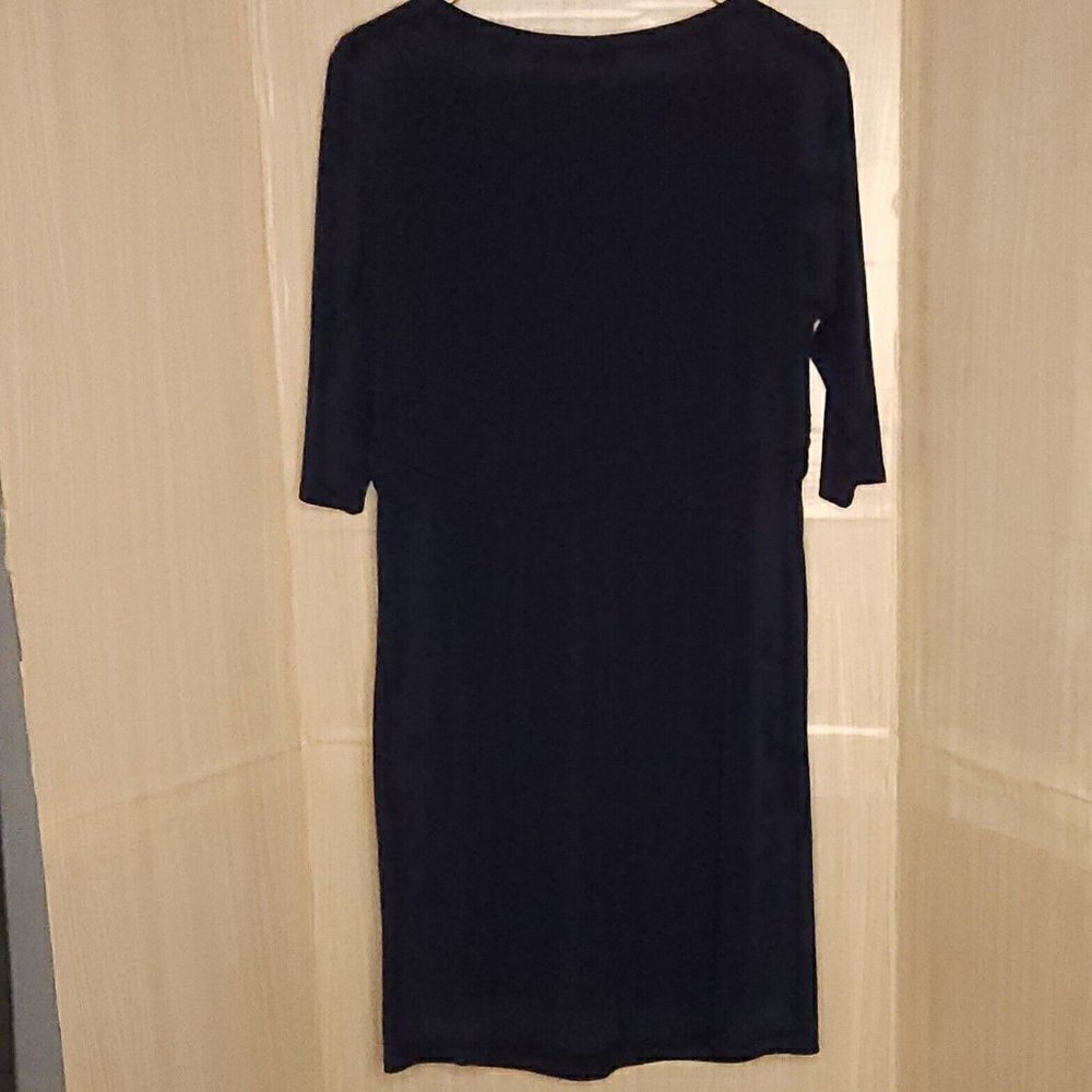 Coldwater Creek Navy Blue Stretchy Dress 18W - Picture 2 of 8